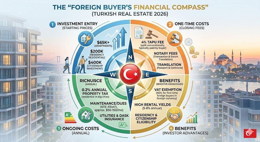 The Ultimate 2026 Guide to Buying Property in Turkey: Fees, Laws, and Tips