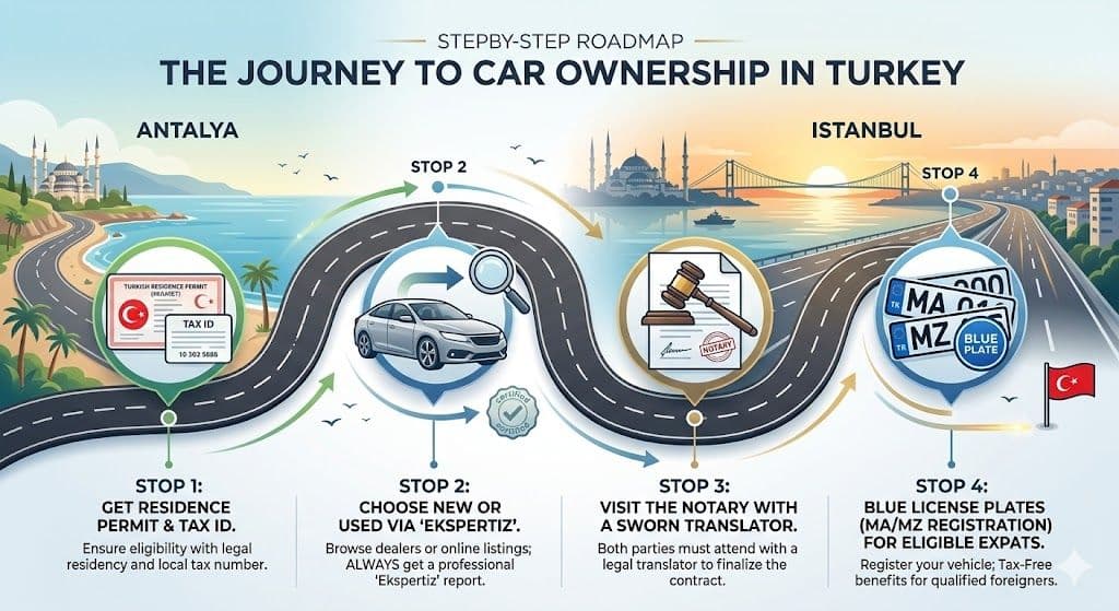 Drive Your Dreams: A Complete Guide to Buying a Car in Turkey as a Foreigner