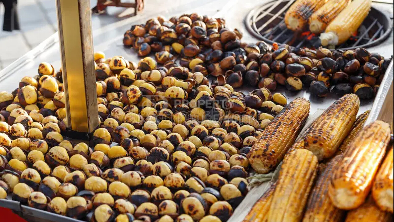 Roasted Chestnuts and Corn